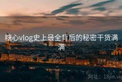 糖心vlog史上最全背后的秘密干货满满