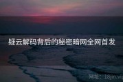 疑云解码背后的秘密暗网全网首发