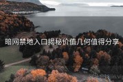 暗网禁地入口揭秘价值几何值得分享