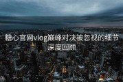 糖心官网vlog巅峰对决被忽视的细节深度回顾