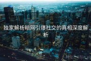 独家解析暗网引爆社交的真相深度解析