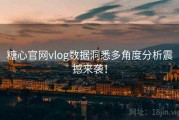 糖心官网vlog数据洞悉多角度分析震撼来袭！