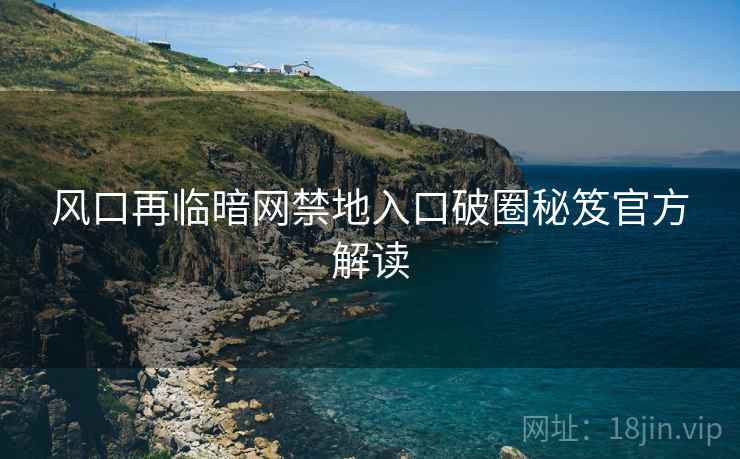 风口再临暗网禁地入口破圈秘笈官方解读