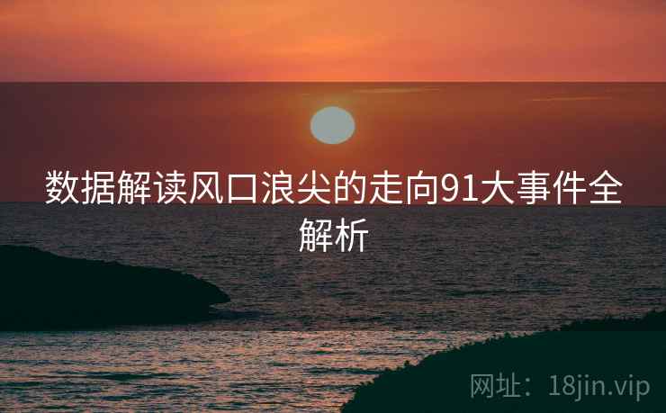 数据解读风口浪尖的走向91大事件全解析