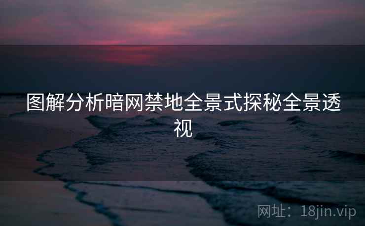 图解分析暗网禁地全景式探秘全景透视