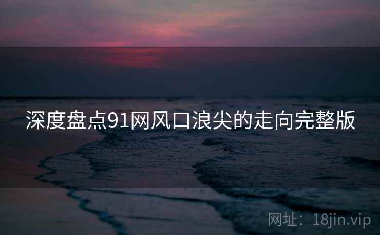 深度盘点91网风口浪尖的走向完整版 深度盘点91网风口浪尖的走向完整版